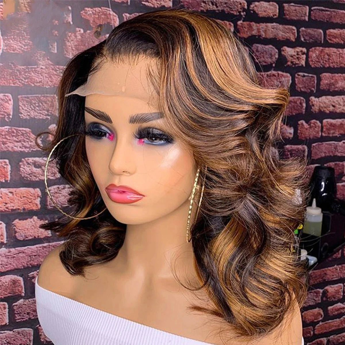 #27 Honey Blonde 13X4 Transparent Lace Frontal Wig