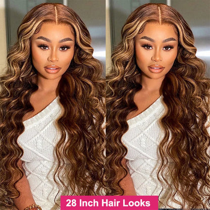 P4/27 Highlight Human Hair Bundles Body Wave Ombre Blonde Human Hair Bundles Extensions Wavy Brazilian Human Hair Bundles Weave